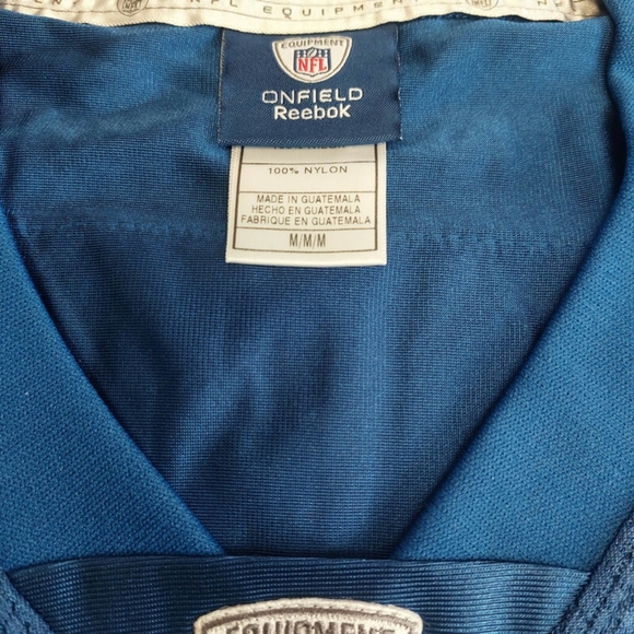 Reebok On Field Indianapolis Colts #00 2 Sided Jersey Mens M Blue NFL Equipment - Picture 5 of 7